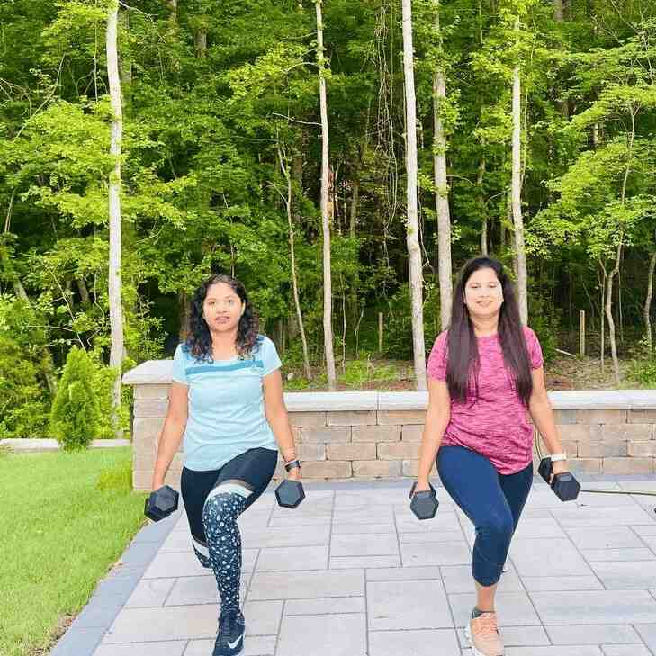 People doing squats